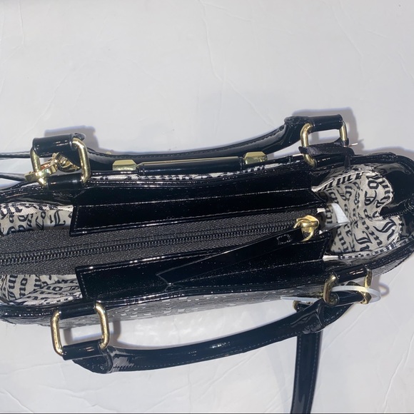 Juicy Couture Woman Faux Leather Satchel Hand Bag Purse Crossbody Deboss NWT - Picture 5 of 9